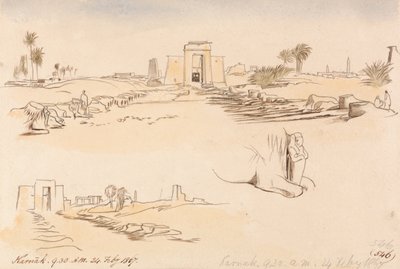 Karnak, 9:30, 24 febbraio 1867 da Edward Lear